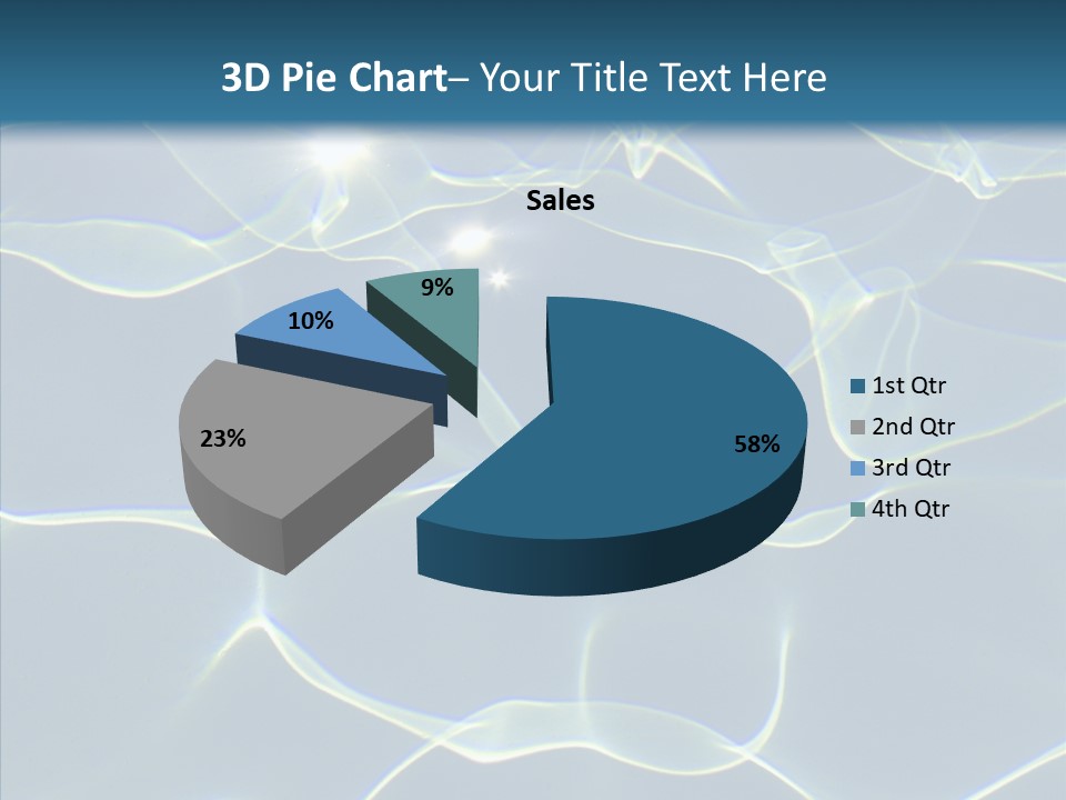 Blue Cleaning Pool PowerPoint Template