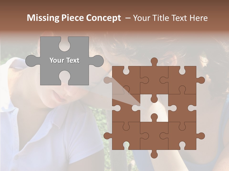 Serious Parenting Child PowerPoint Template