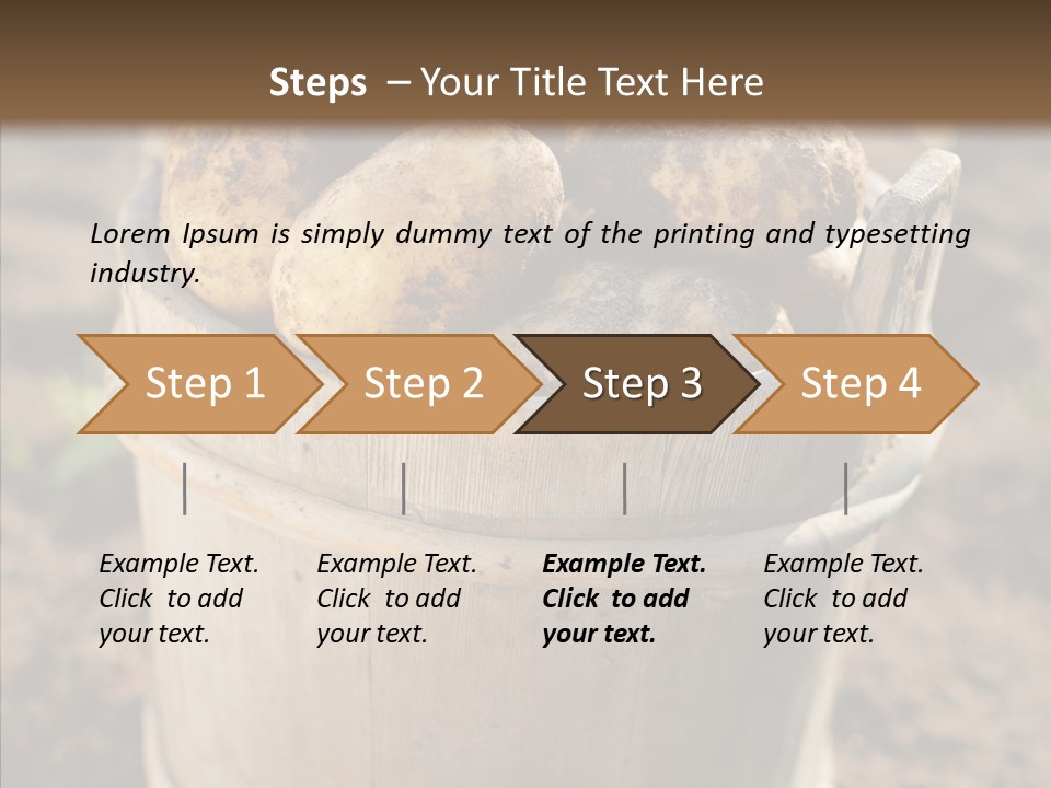 Vegetable Potato Harvesting PowerPoint Template
