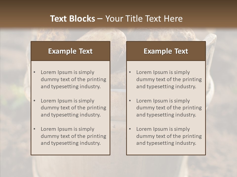 Vegetable Potato Harvesting PowerPoint Template