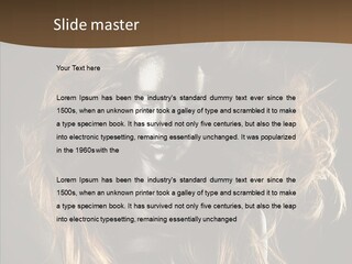 Hairstyle Portrait Fashion PowerPoint Template