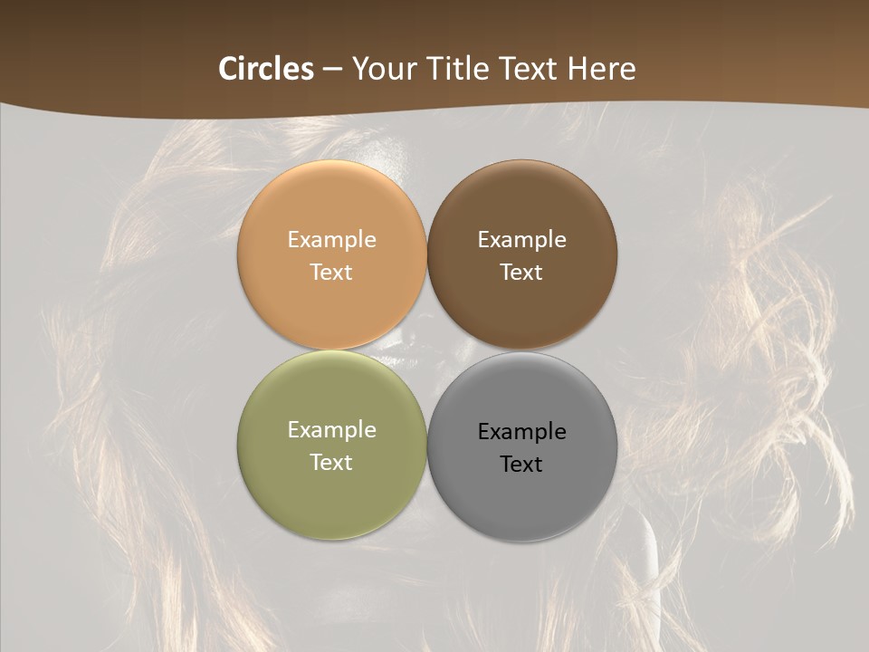 Hairstyle Portrait Fashion PowerPoint Template