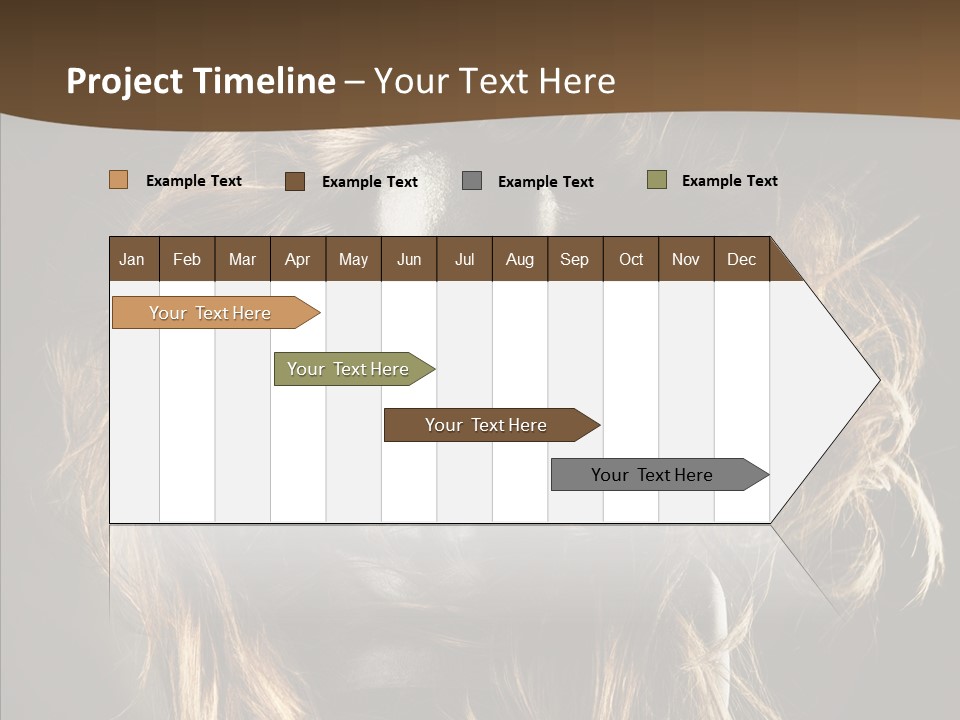 Hairstyle Portrait Fashion PowerPoint Template
