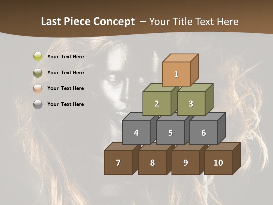 Hairstyle Portrait Fashion PowerPoint Template
