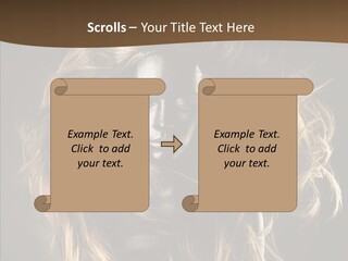 Hairstyle Portrait Fashion PowerPoint Template