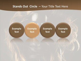 Hairstyle Portrait Fashion PowerPoint Template
