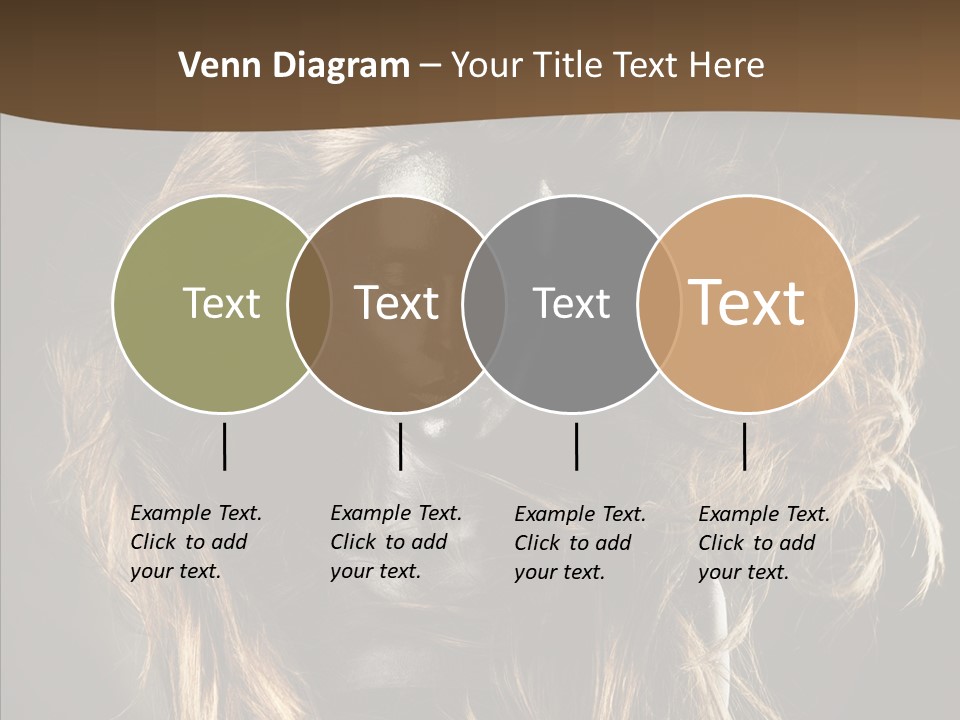 Hairstyle Portrait Fashion PowerPoint Template
