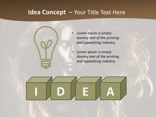 Hairstyle Portrait Fashion PowerPoint Template
