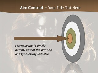 Hairstyle Portrait Fashion PowerPoint Template