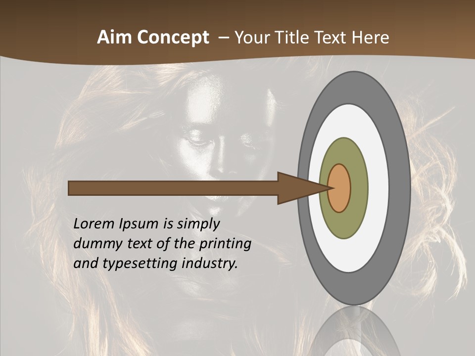 Hairstyle Portrait Fashion PowerPoint Template
