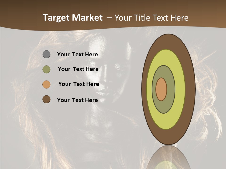Hairstyle Portrait Fashion PowerPoint Template