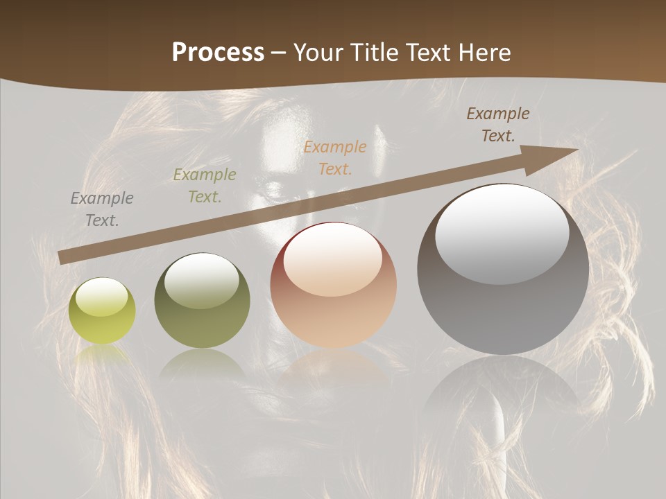 Hairstyle Portrait Fashion PowerPoint Template