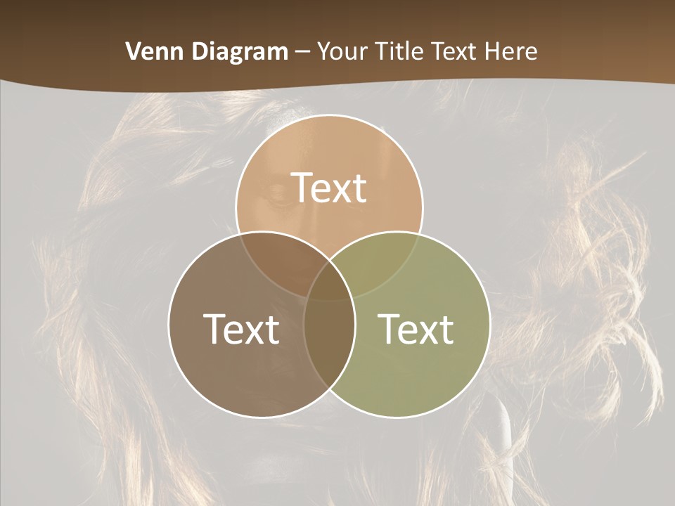 Hairstyle Portrait Fashion PowerPoint Template