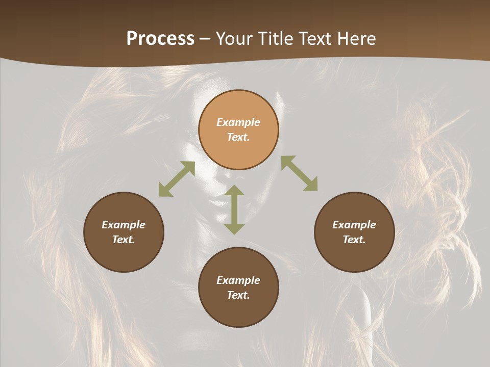 Hairstyle Portrait Fashion PowerPoint Template