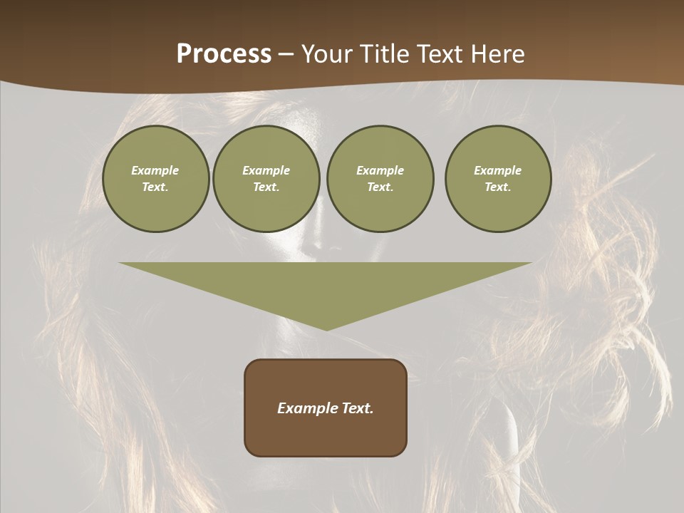 Hairstyle Portrait Fashion PowerPoint Template