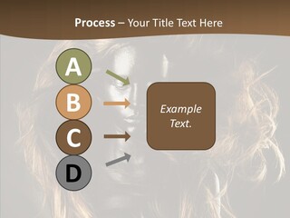 Hairstyle Portrait Fashion PowerPoint Template