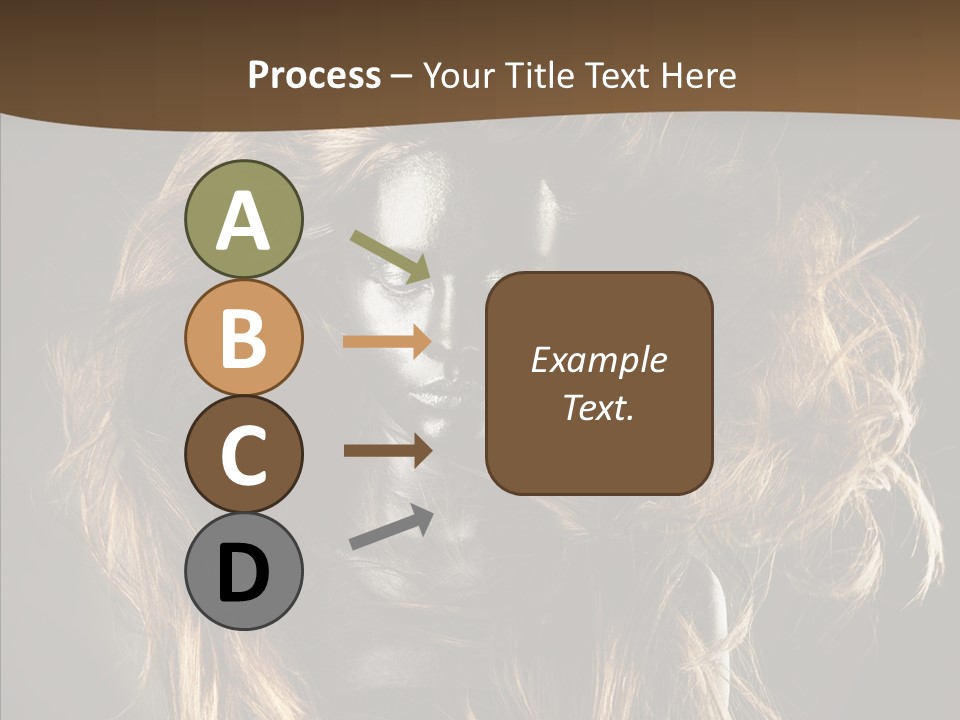 Hairstyle Portrait Fashion PowerPoint Template