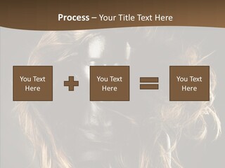 Hairstyle Portrait Fashion PowerPoint Template