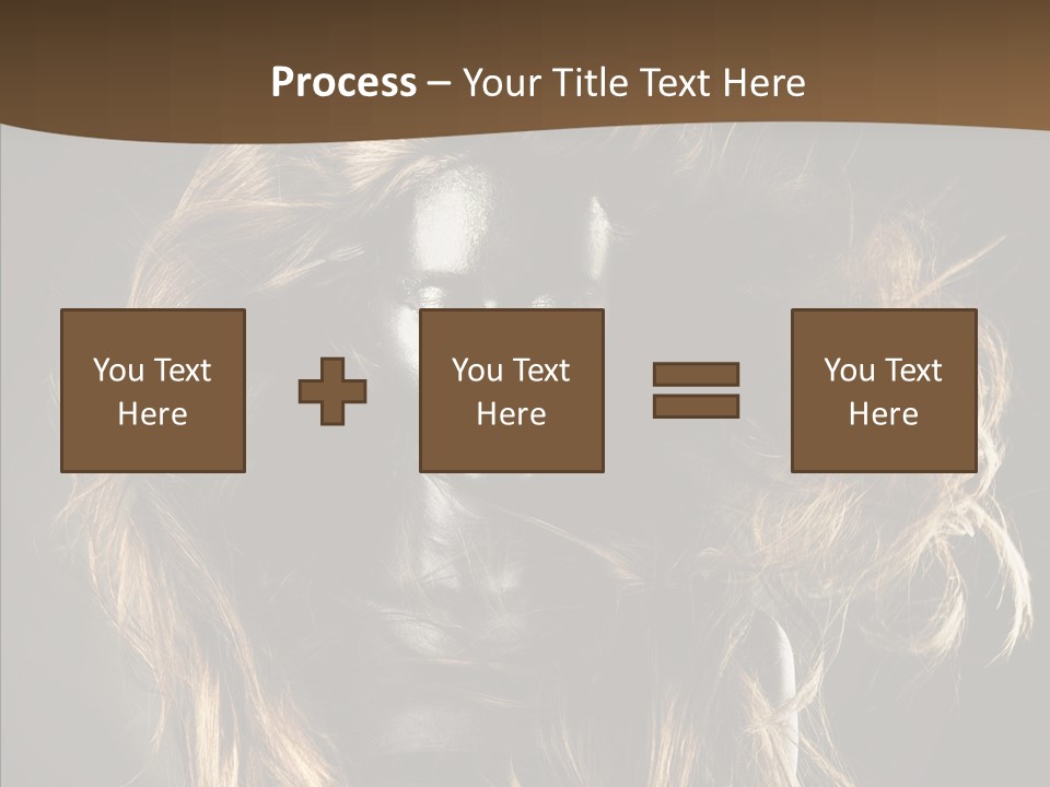 Hairstyle Portrait Fashion PowerPoint Template