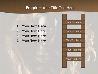 Hairstyle Portrait Fashion PowerPoint Template