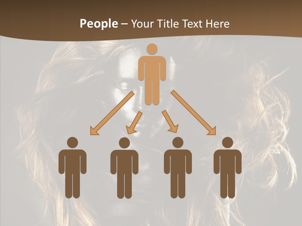 Hairstyle Portrait Fashion PowerPoint Template