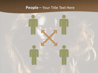 Hairstyle Portrait Fashion PowerPoint Template