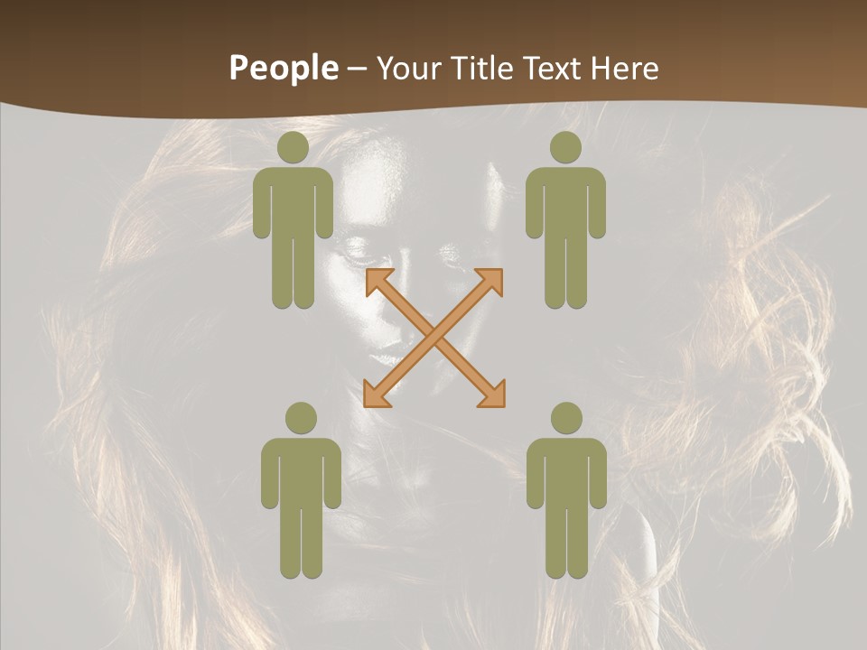 Hairstyle Portrait Fashion PowerPoint Template