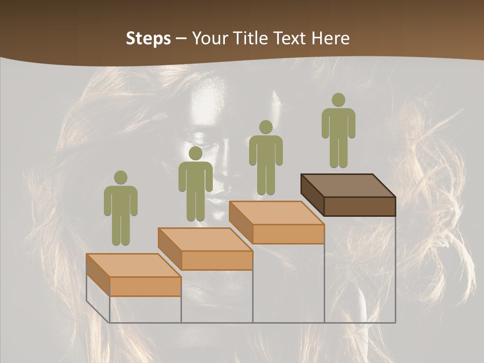 Hairstyle Portrait Fashion PowerPoint Template