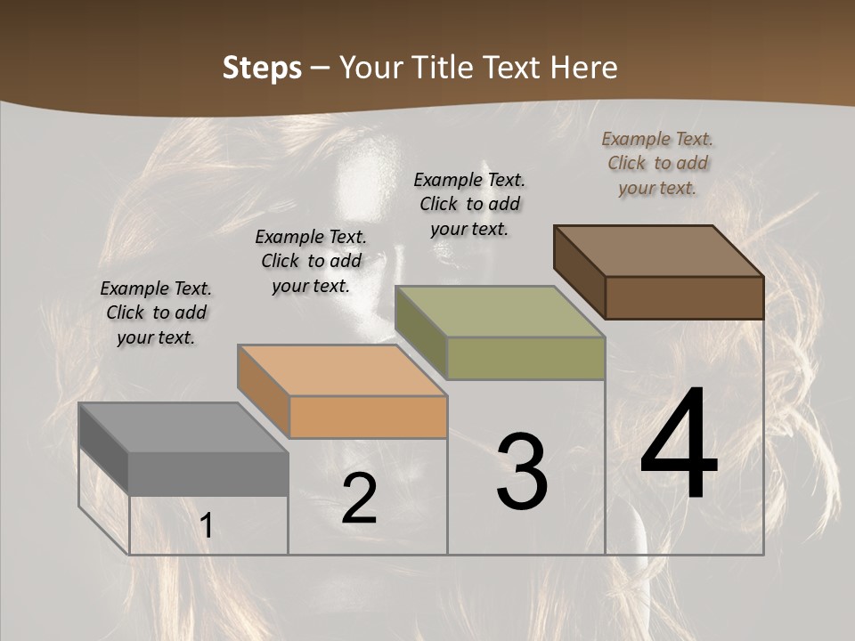 Hairstyle Portrait Fashion PowerPoint Template