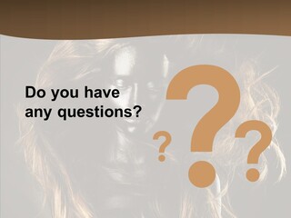 Hairstyle Portrait Fashion PowerPoint Template