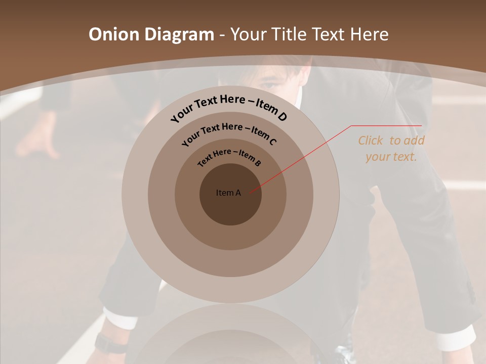 Businesspeople Crouch Two PowerPoint Template