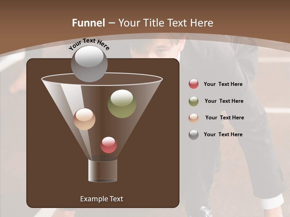 Businesspeople Crouch Two PowerPoint Template