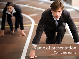 Game Knee Business PowerPoint Template