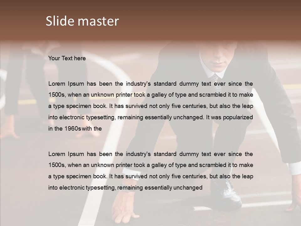 Game Knee Business PowerPoint Template