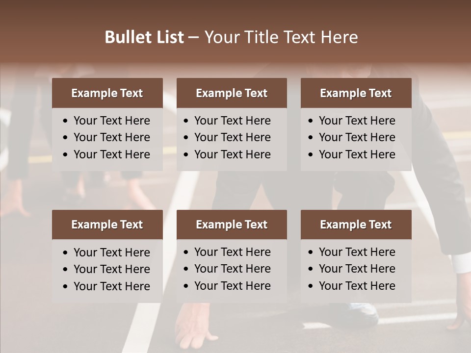 Game Knee Business PowerPoint Template