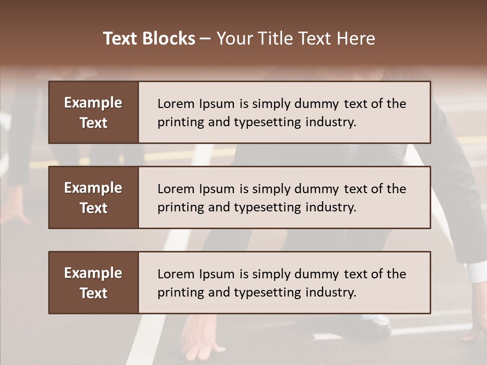 Game Knee Business PowerPoint Template