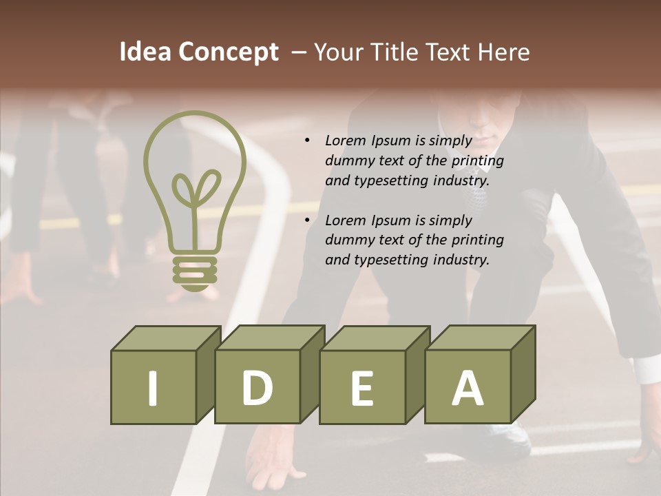 Game Knee Business PowerPoint Template