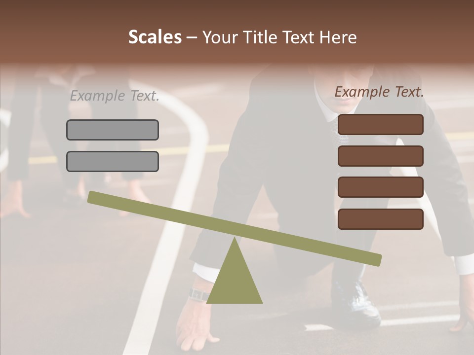 Game Knee Business PowerPoint Template