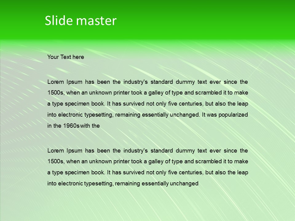 Fractal Wallpaper Lines PowerPoint Template