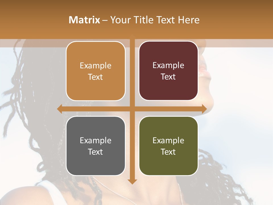 Dreaming Portrait Charming PowerPoint Template