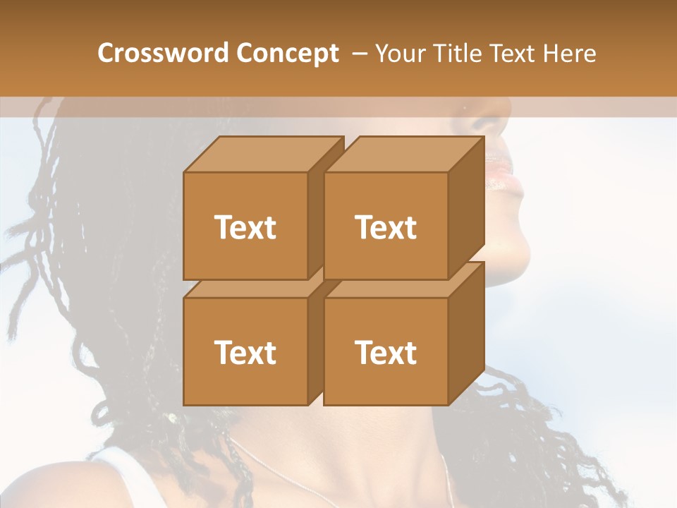Dreaming Portrait Charming PowerPoint Template
