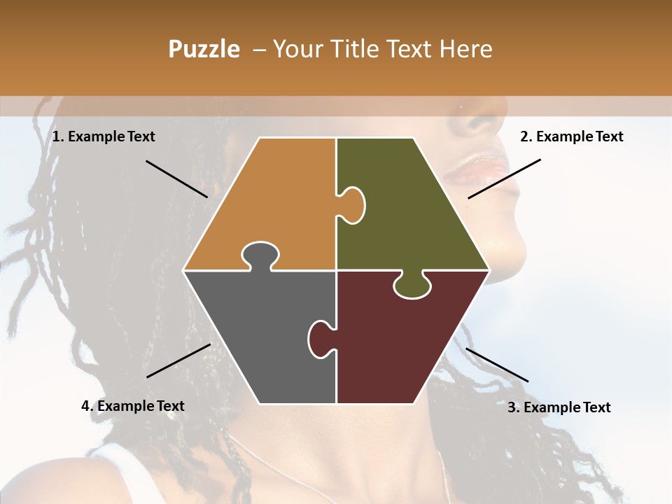 Dreaming Portrait Charming PowerPoint Template