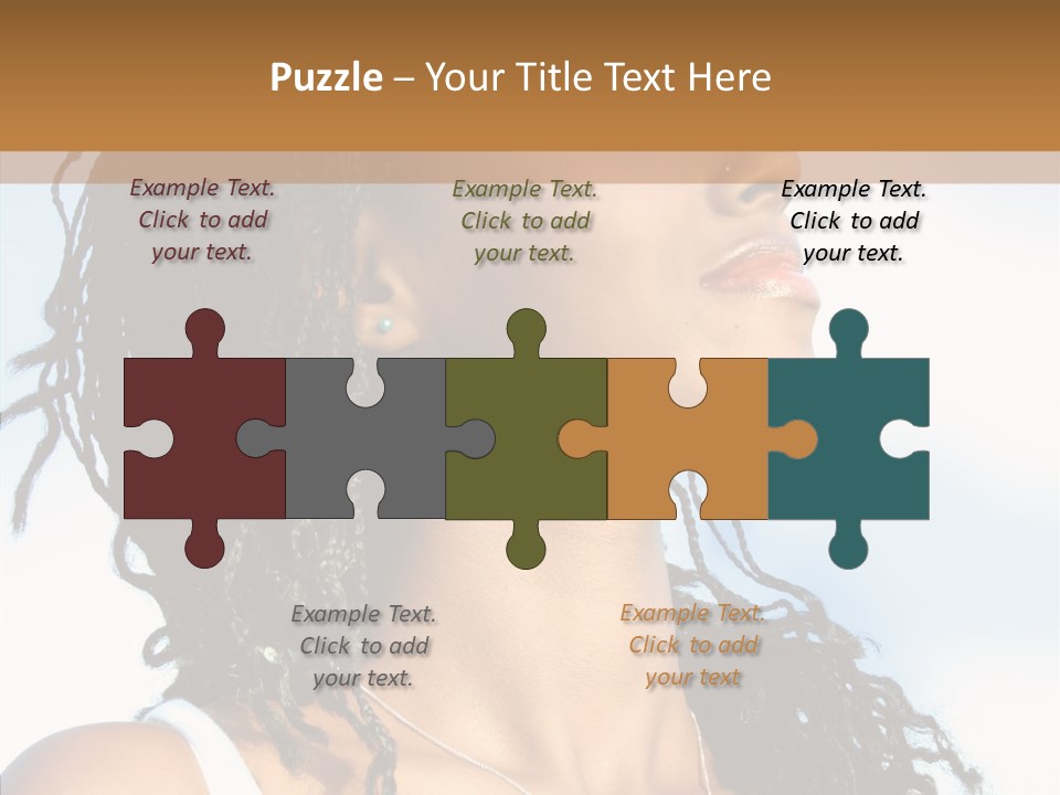 Dreaming Portrait Charming PowerPoint Template