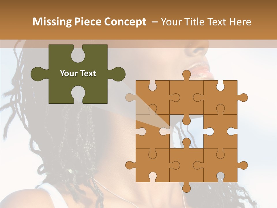 Dreaming Portrait Charming PowerPoint Template