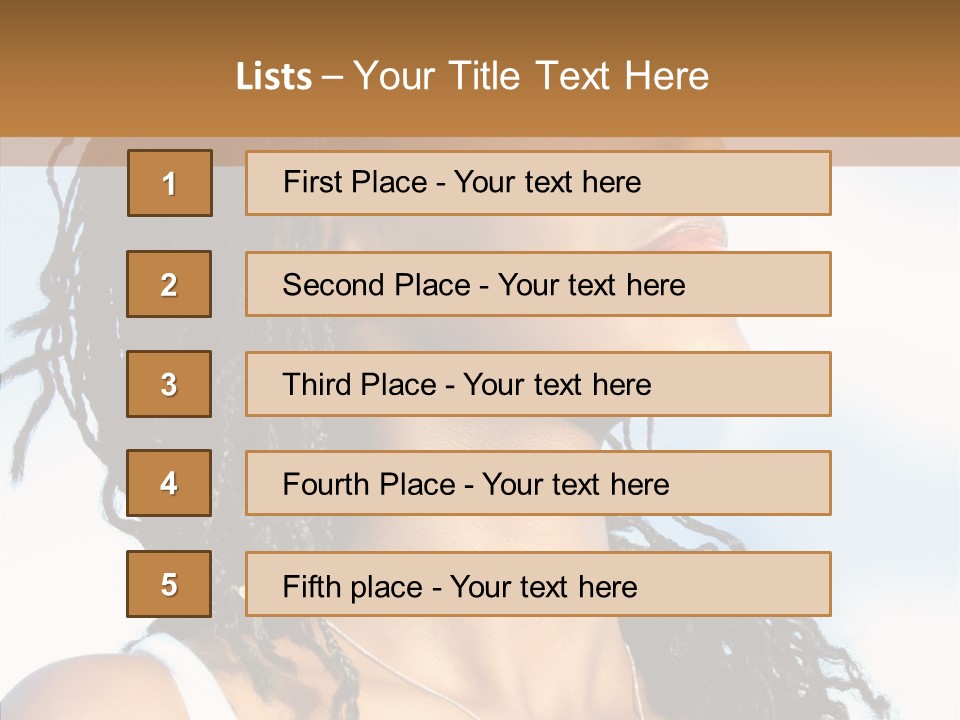 Dreaming Portrait Charming PowerPoint Template