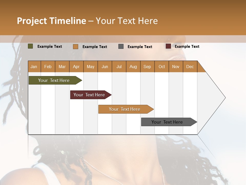 Dreaming Portrait Charming PowerPoint Template