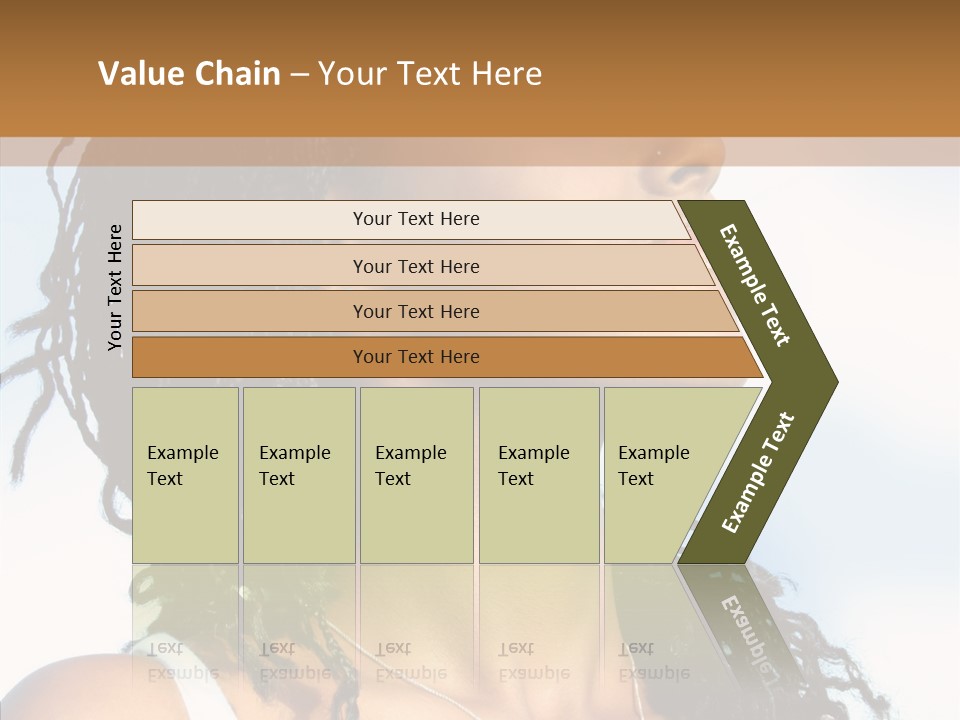 Dreaming Portrait Charming PowerPoint Template