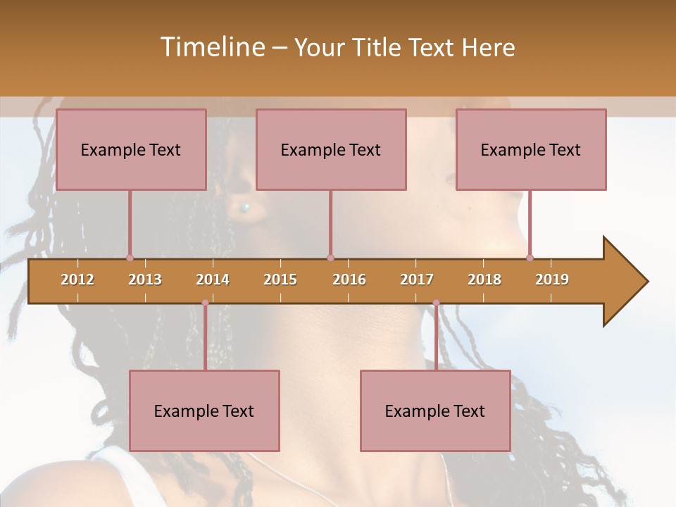 Dreaming Portrait Charming PowerPoint Template