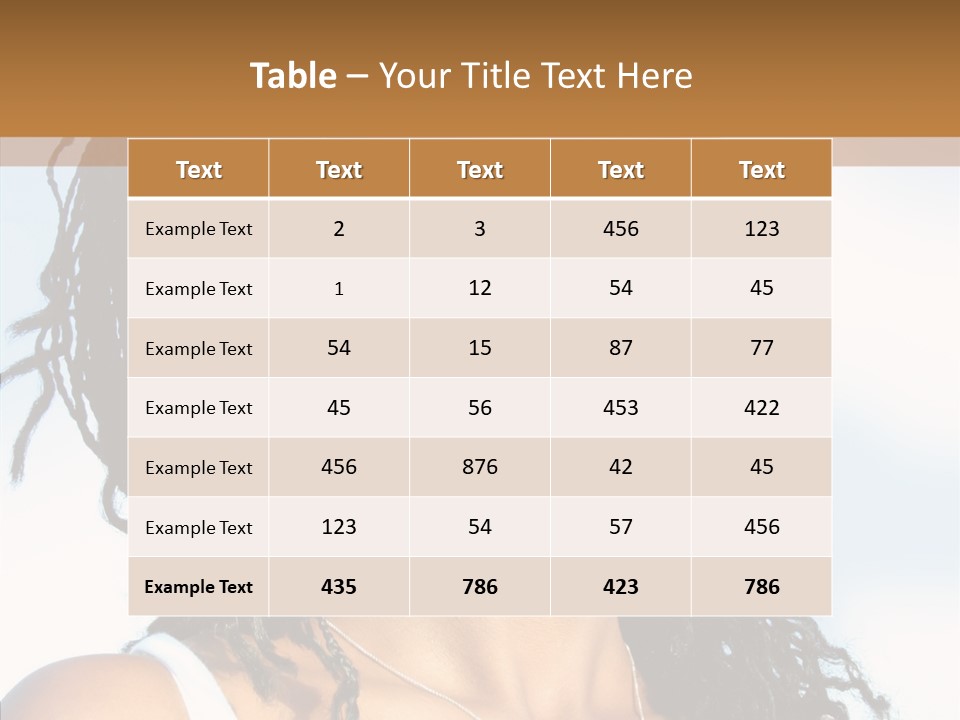 Dreaming Portrait Charming PowerPoint Template