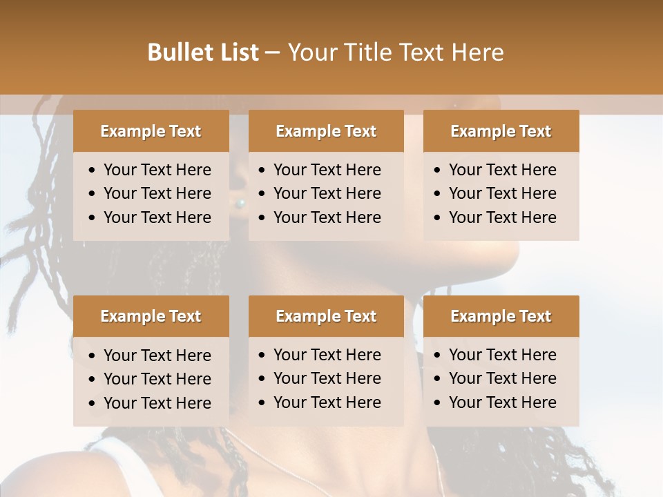 Dreaming Portrait Charming PowerPoint Template